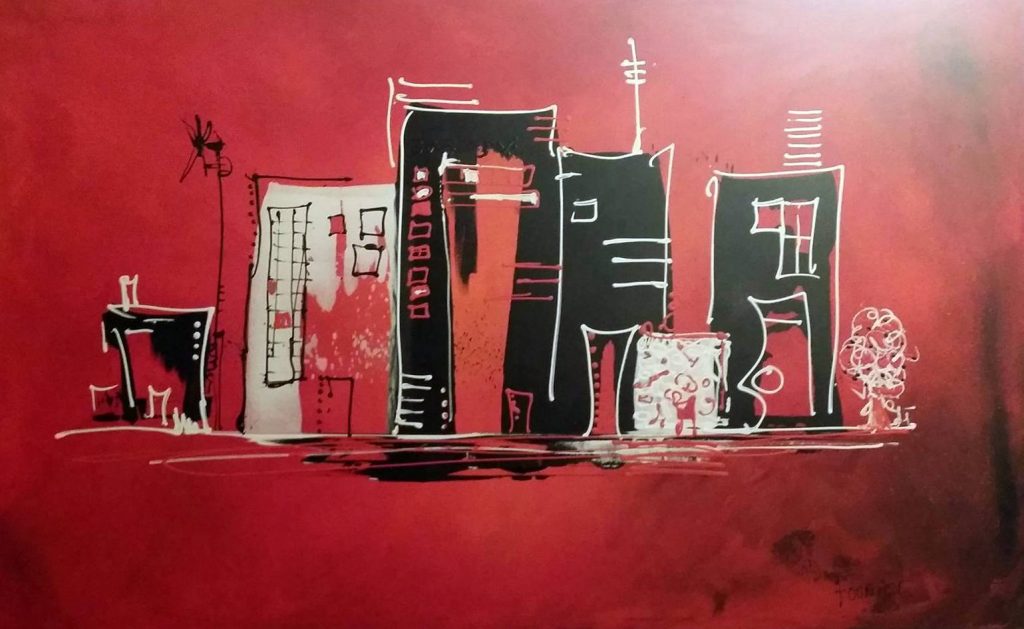 Jazzy city - Collection City - Brigitte Fournier artiste